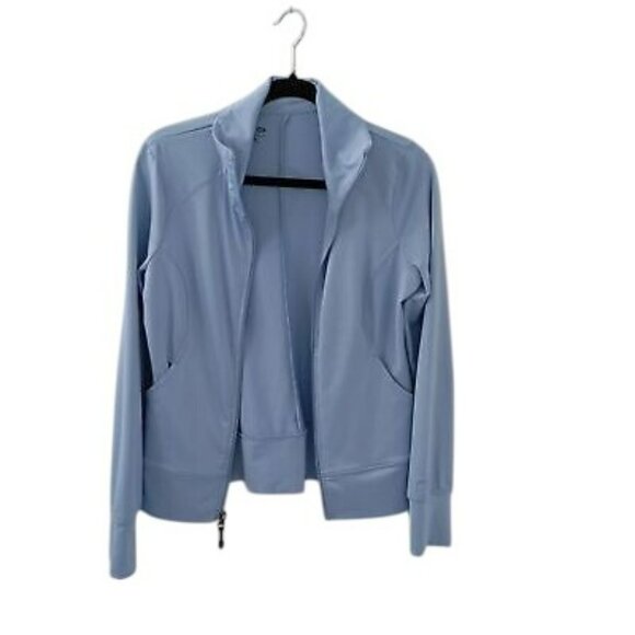 Champion Blue Full-Zip Jacket Womens S Lightweight Stretchy - Picture 5 of 12
